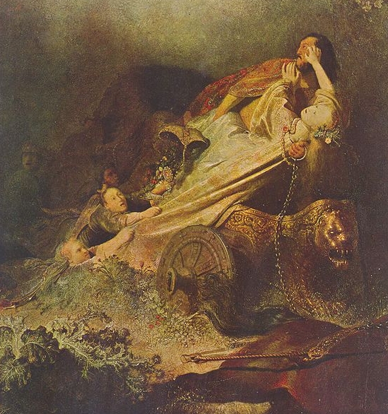 Rembrandt van rijn The abduction of Proserpina
